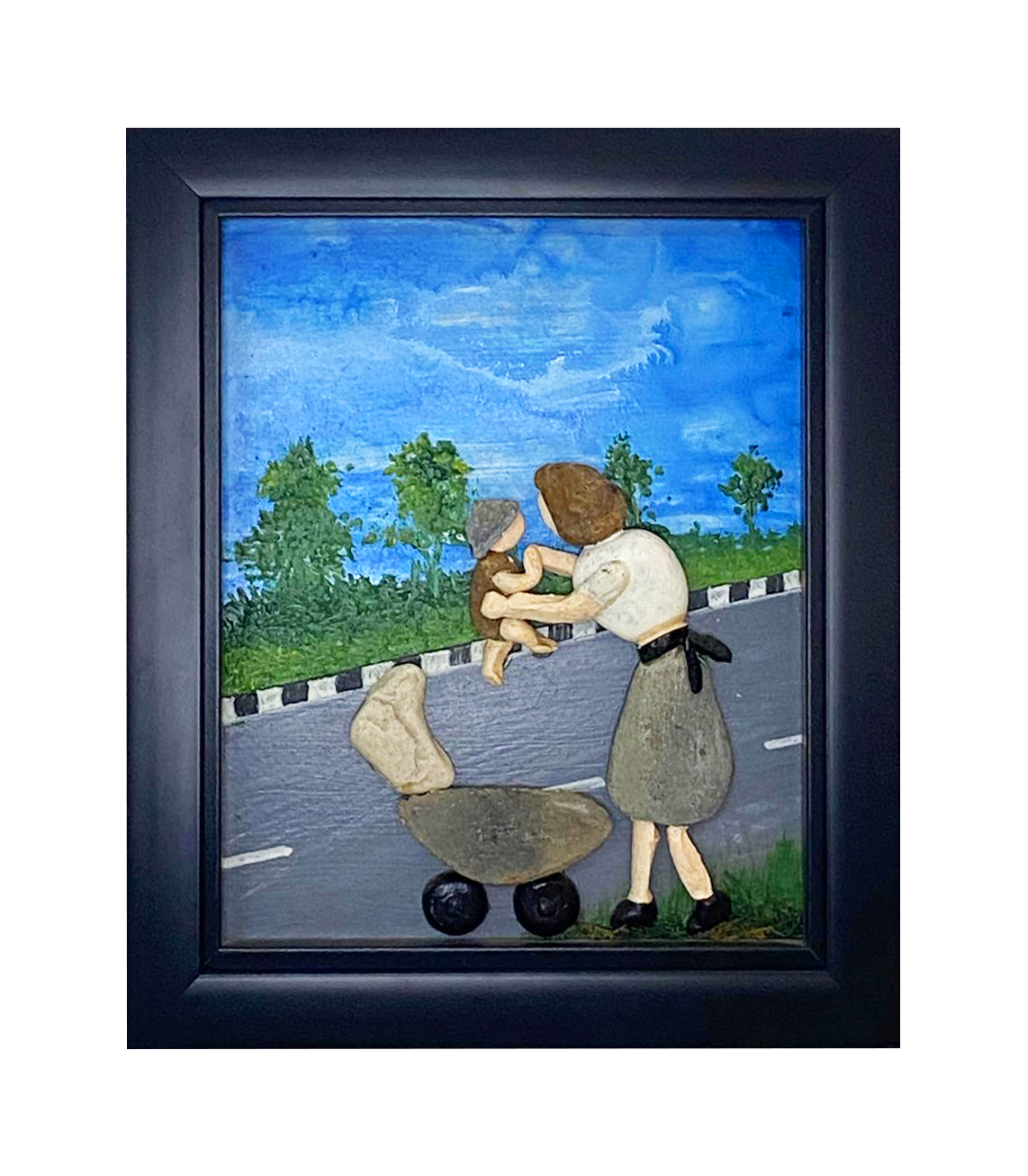 Mother and Baby on the Road