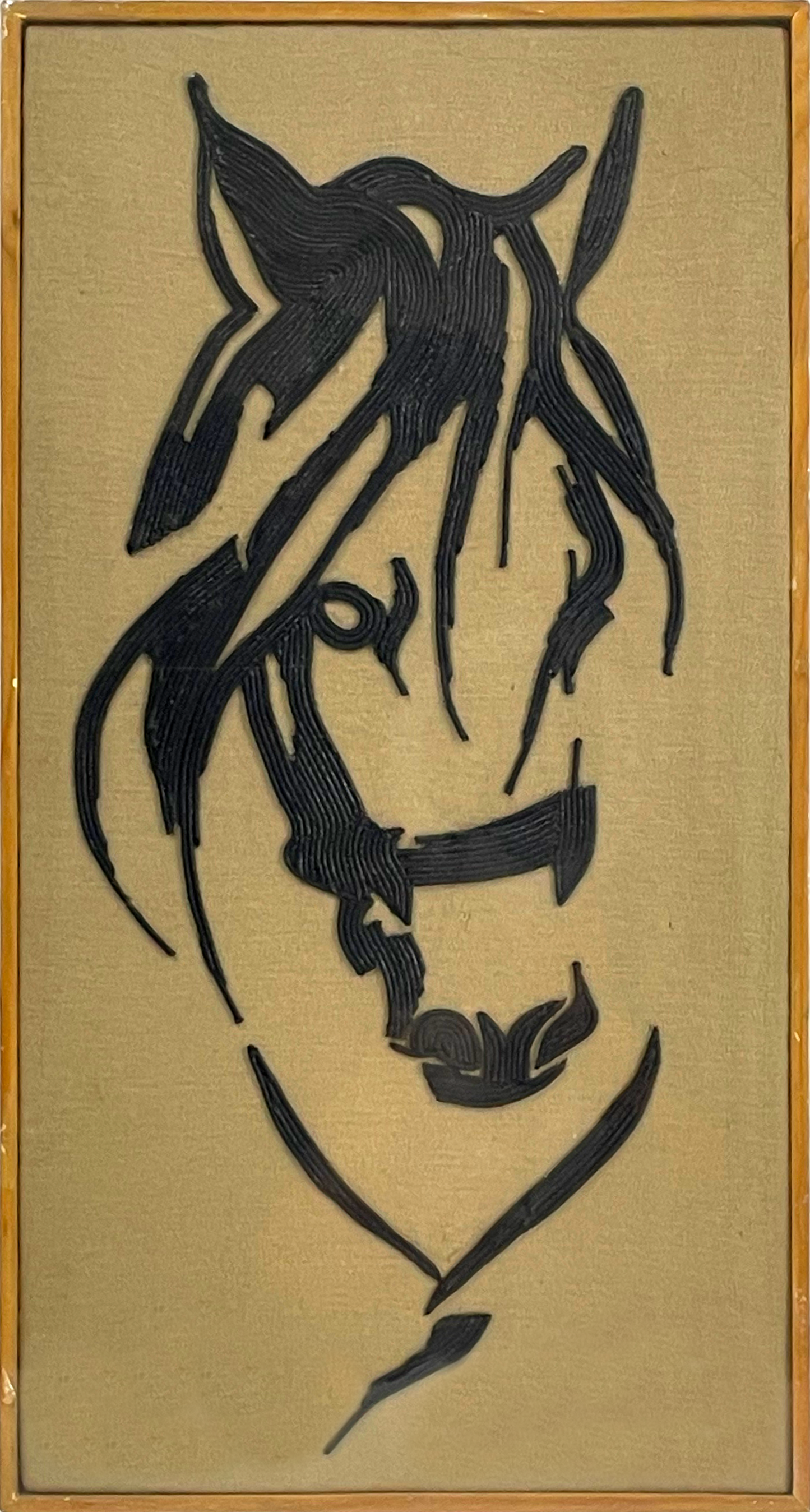 Beautiful Black Horse Wall Art